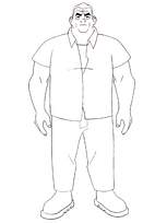 coloriage Ben 10 le pere